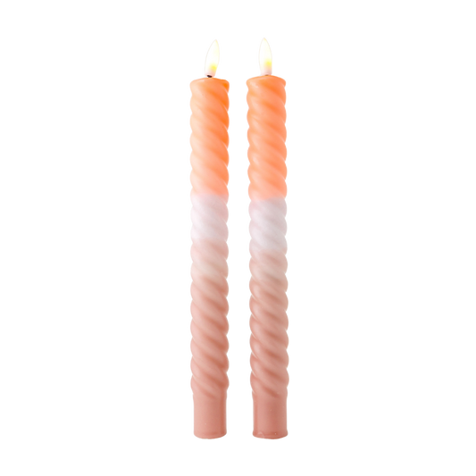 LED Swirl Candle Pure Bliss - Set of 2