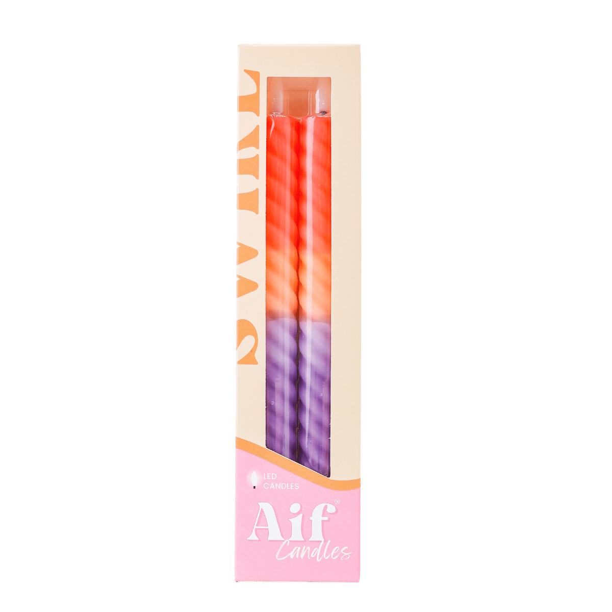 LED Swirl Candle Mystic - Set of 2