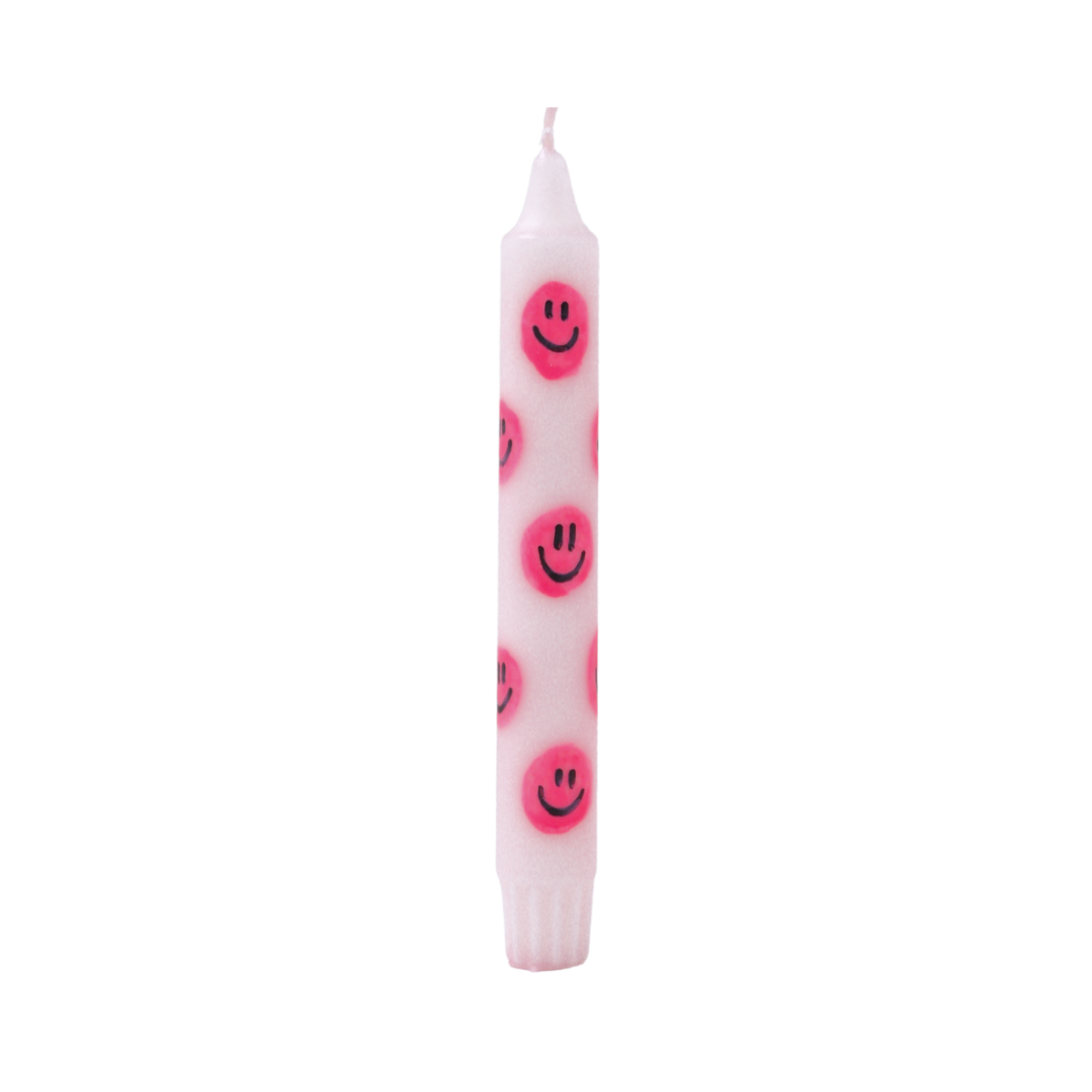 Diner Kaars Smiley Pink - Set van 5
