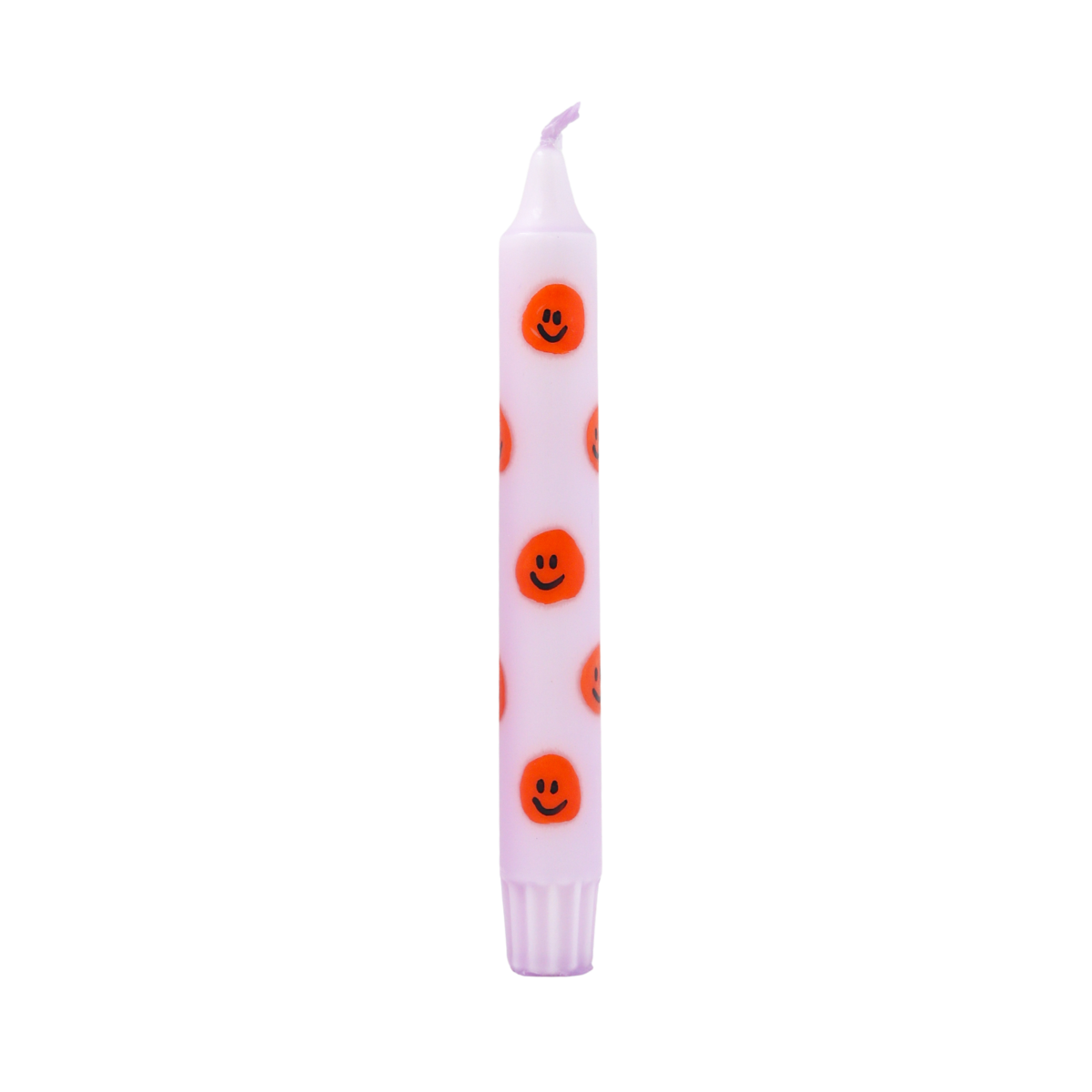 Diner Kaars Smiley Orange - Set van 5