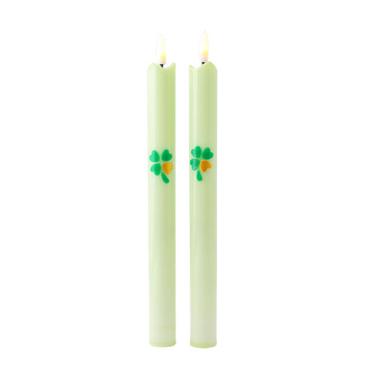LED Pillar Candle Lucky - Set of 2