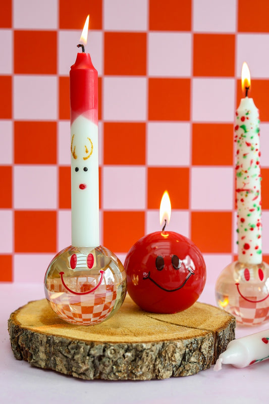 Tischkerze XMAS Konfetti - Set von 5