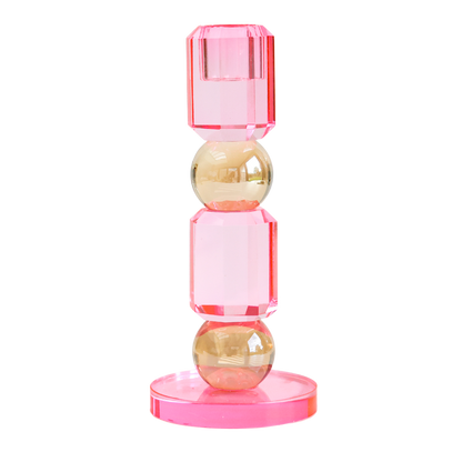 Candle Holder Crystal Sparkle