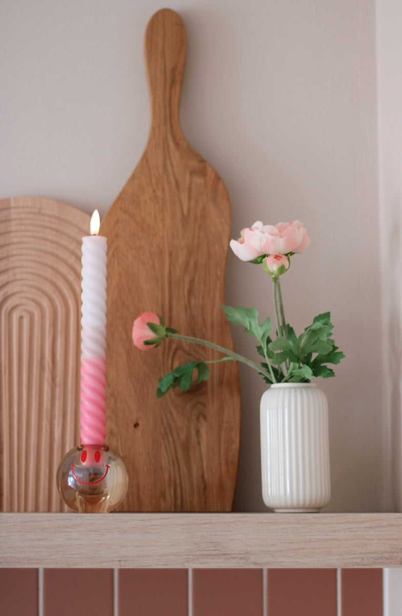 LED Swirl Candle Amour Toujours - Set of 2