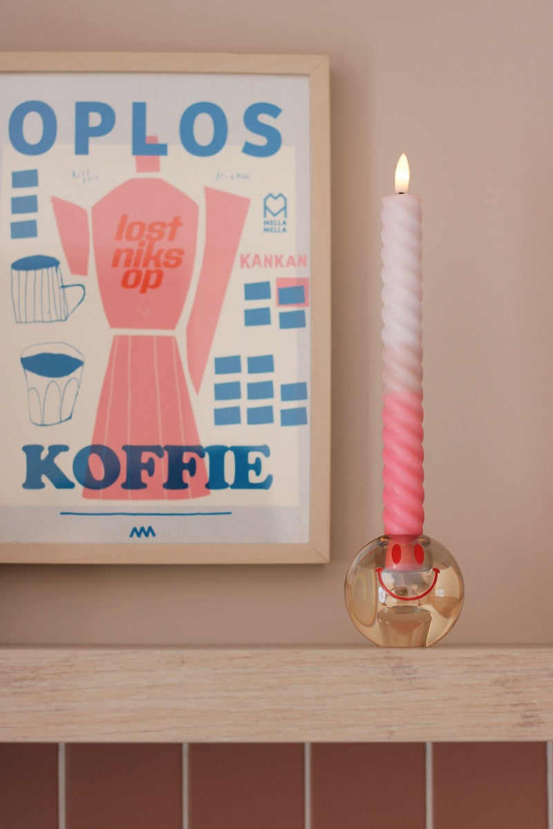 LED Swirl Candle Amour Toujours - Set of 2