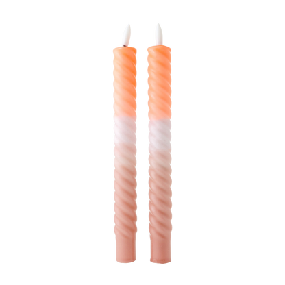 LED Swirl Candle Pure Bliss RC - Set of 2