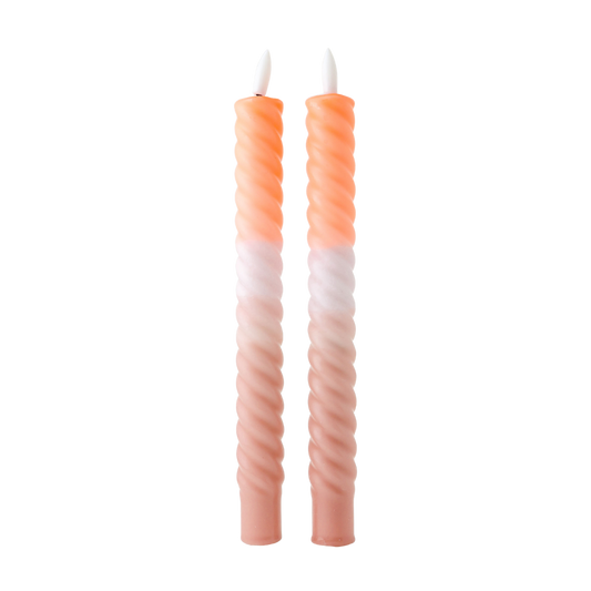 LED Swirl Candle Pure Bliss - Set of 2