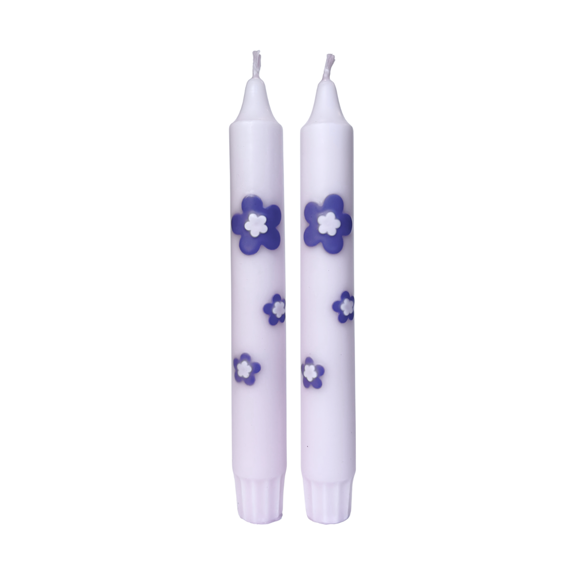 Diner Kaars Retro Flower Lilac - Set of 5
