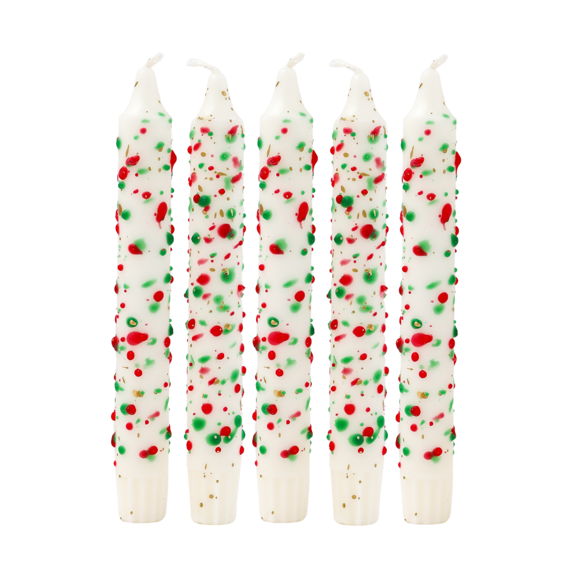 Tischkerze XMAS Konfetti - Set von 5