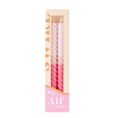 LED Swirl Candle Amour Toujours RC - Set of 2