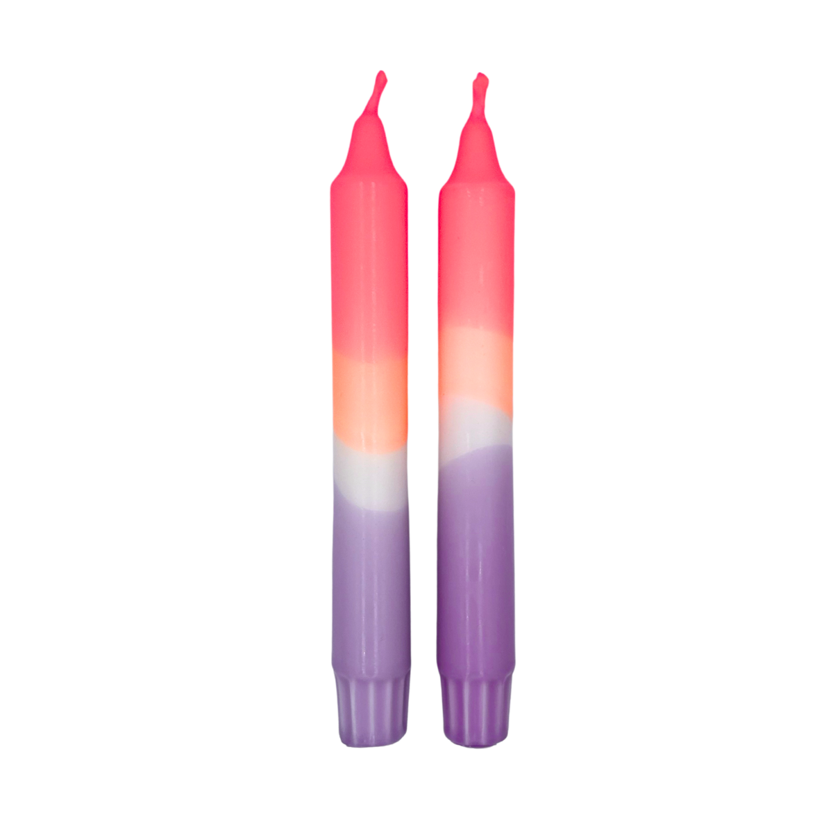 Diner Kaars Multicolor - Set van 5