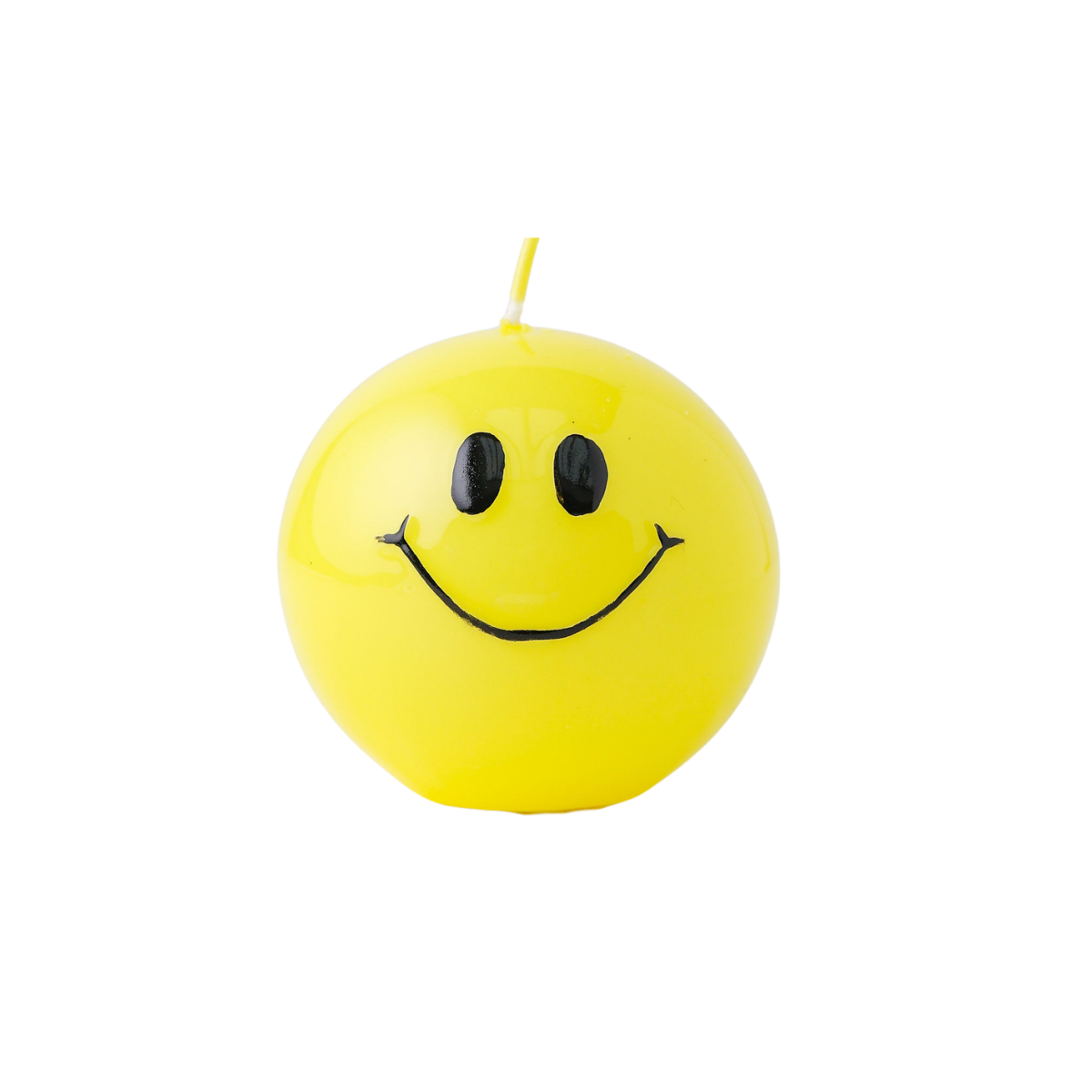 Smiley Kaars Yellow - Verpakt per 6 stuks