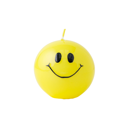 Smiley Kaars Yellow - Verpakt per 6 stuks