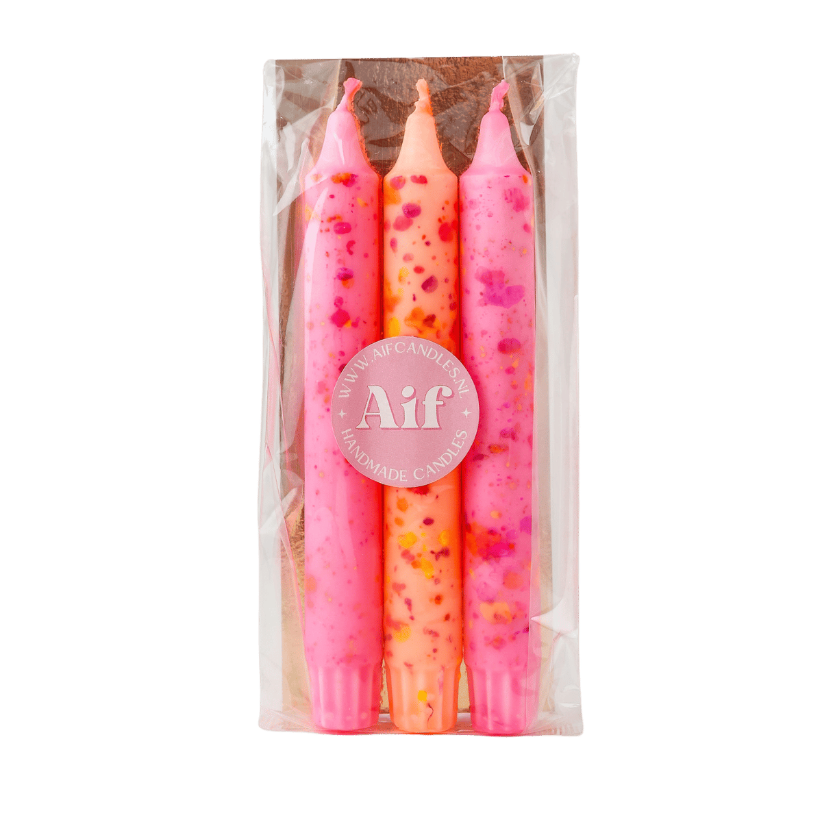 Diner Kaars Confetti - Set of 3