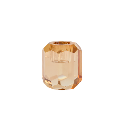 Candle Holder Crystal Champange