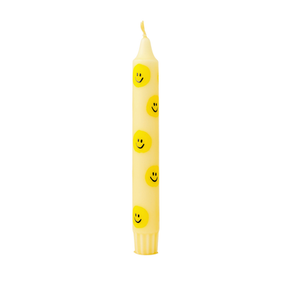 Diner Candle Smiley Yellow - Pack of 5