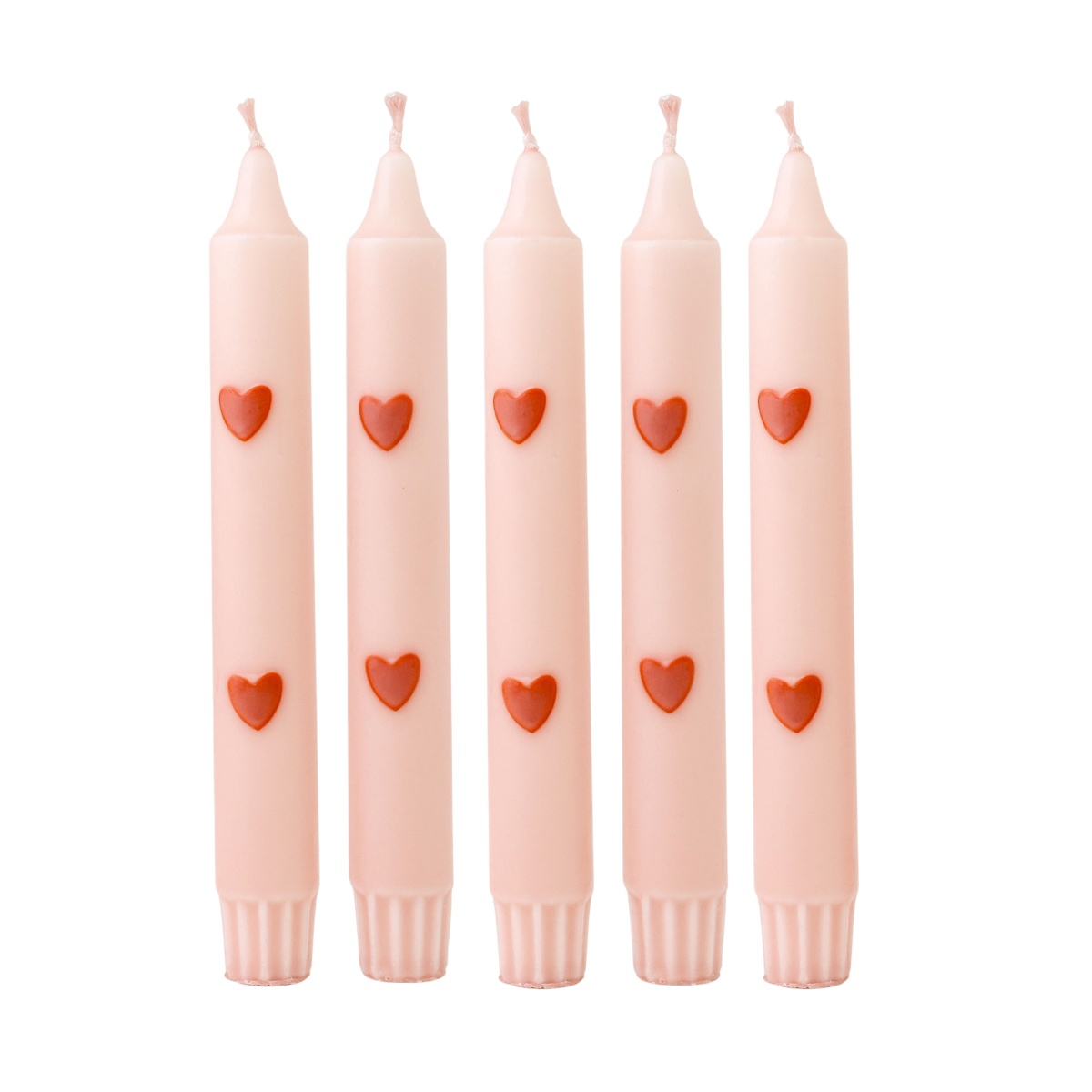 Diner Kaars Duo Hearts Sand - Set of 5