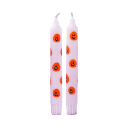 Diner Candle Smiley Orange - Pack of 5