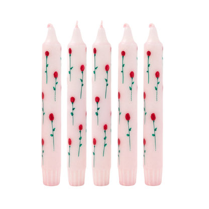 Diner Candle Rosy - Pack of 5