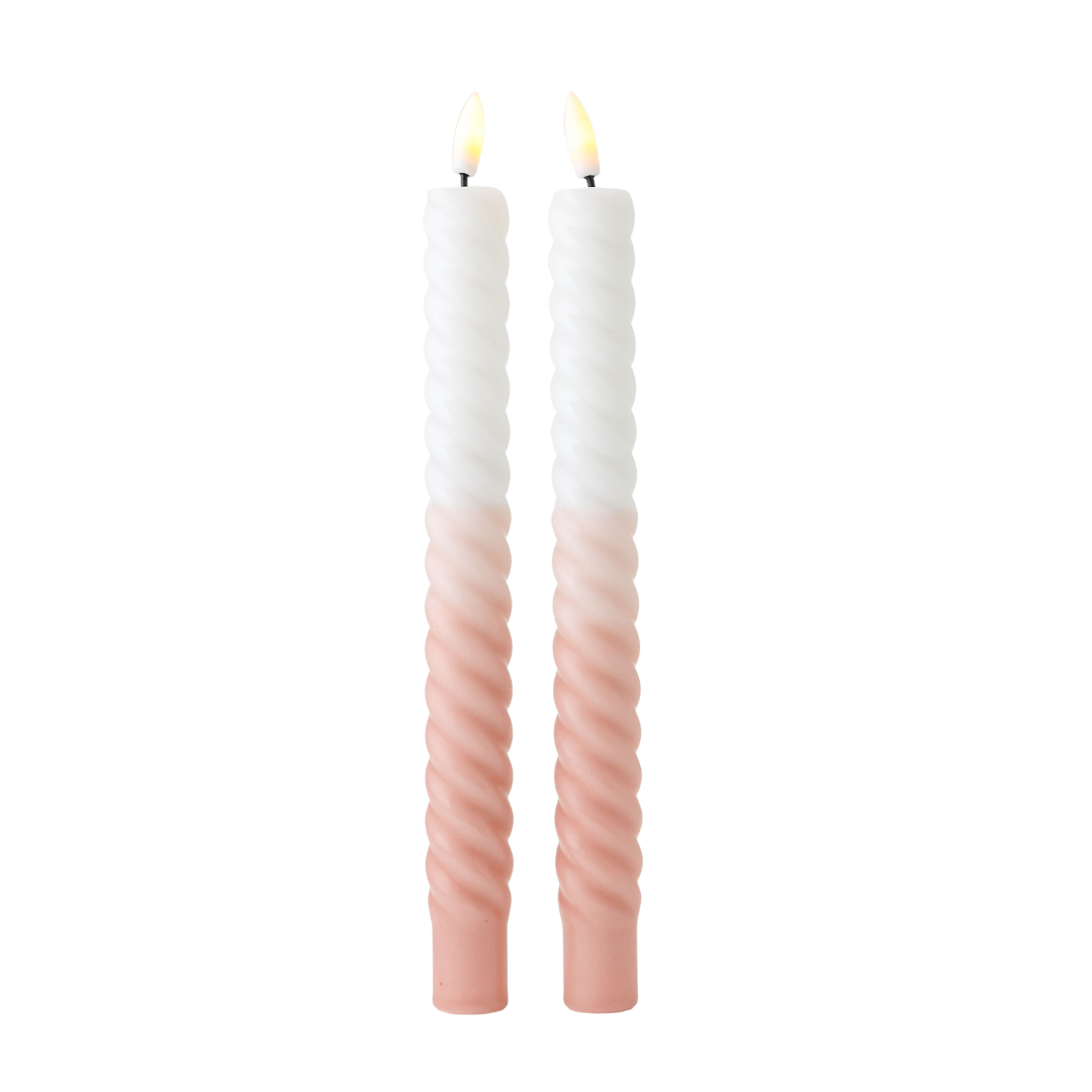 LED Swirl Candle Sand - Set of 2