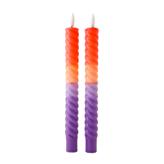 LED Swirl Candle Mystic - Set of 2
