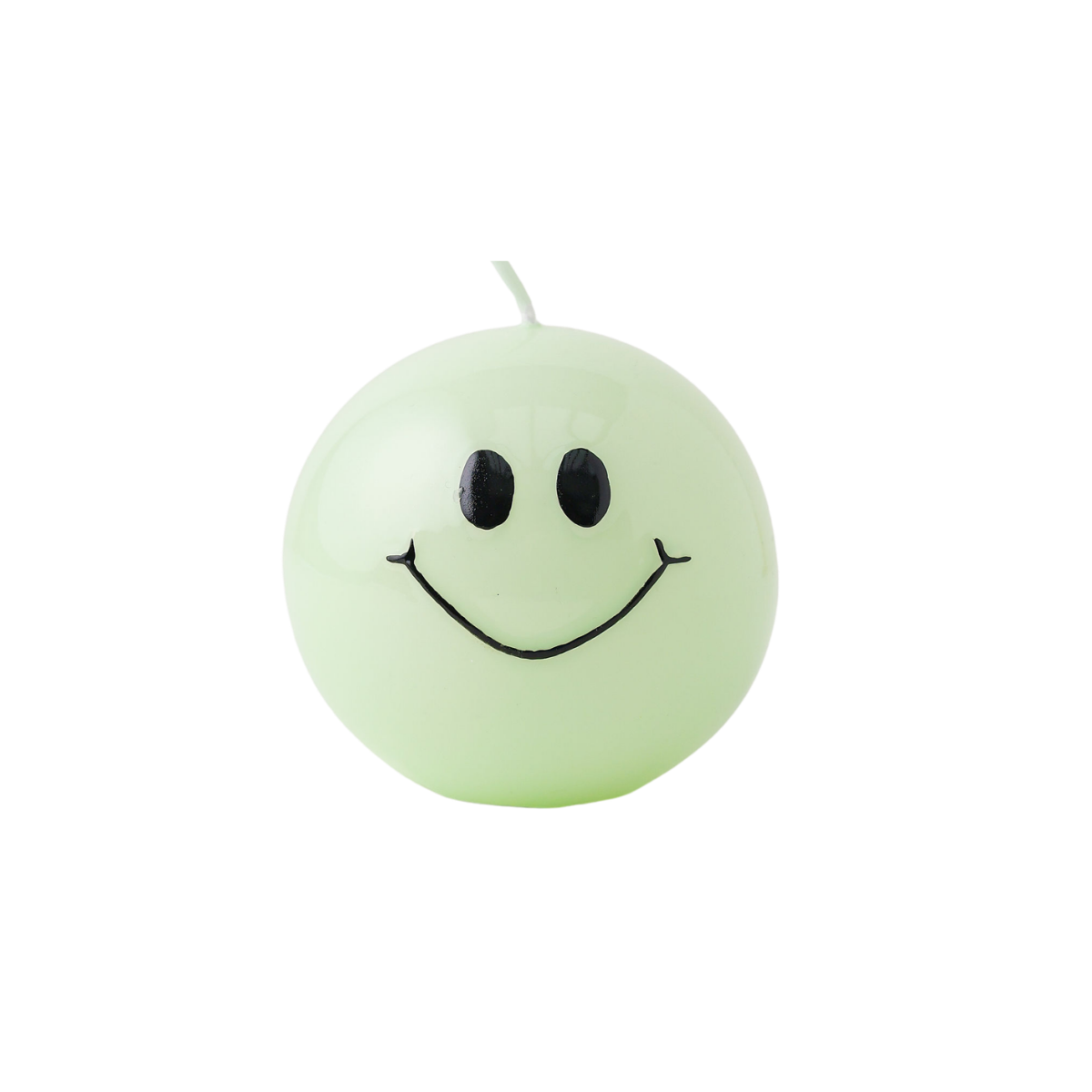 Smiley Kaars Mint - Verpakt per 6 stuks