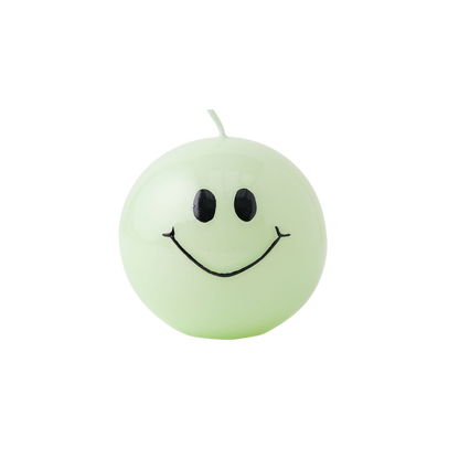 Ball Candle Smiley Mint - Pack of 6
