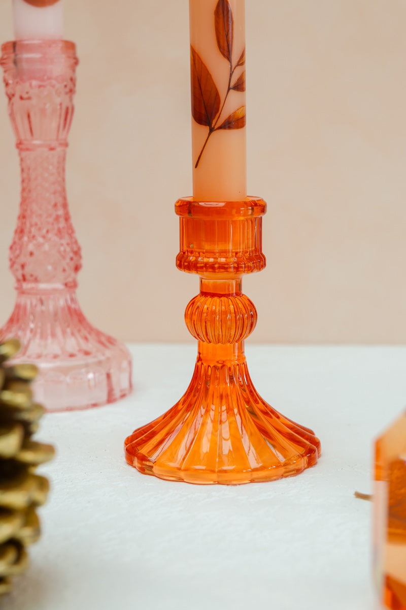 Kandelaar Belle Orange - Verpakt per 6 stuks