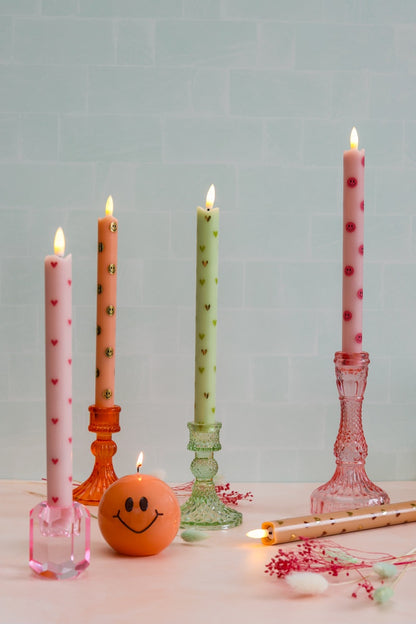 Candle Holder Belle Green - Pack of 6