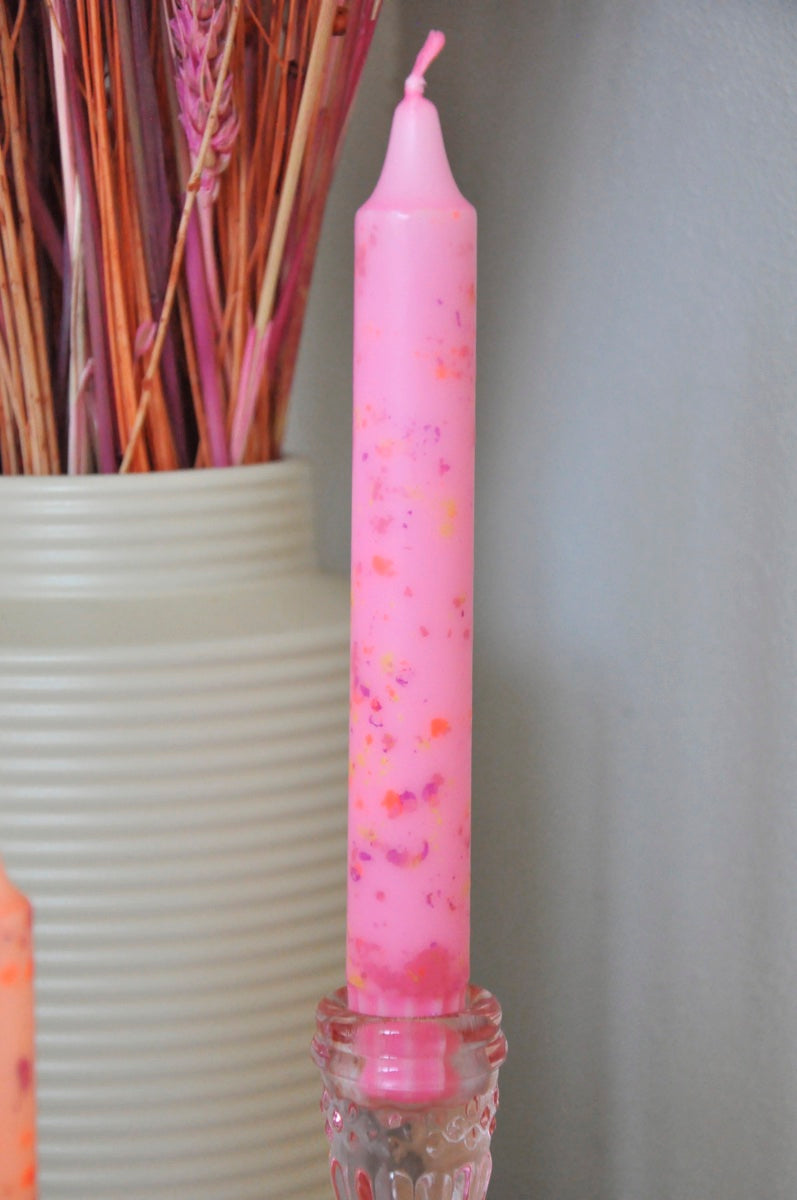 Diner Kaars Confetti - Set of 3