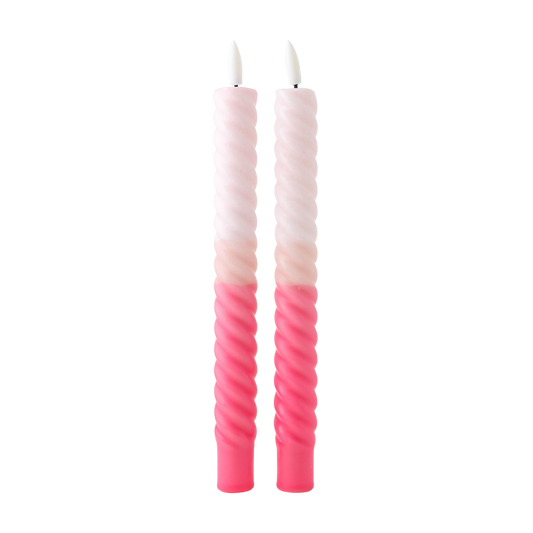LED Swirl Candle Amour Toujours - Set of 2