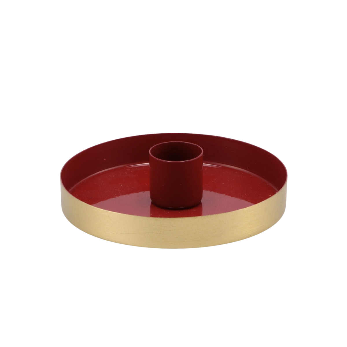 Kandelaar Golden Circle - Red - 10 cm